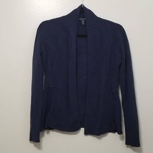 Eileen Fisher knit Cardigan Navy Blue Sweater  XS